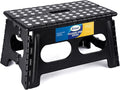 Korpai 9" Folding Step Stool for Adults and Kids 15-Inch Extra Wide Stool Holds Up to 300 lbs,Non-Slip Folding Stools with Handle,Compact Plastic Foldable Step Stool for Bathroom,Kitchen,ect