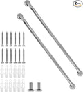 Shower Grab Bar, 2 Pack 39.4 Inch Bathroom Grab Bar, 1.25" Diameter 304 Stainless Steel Anti-Slip Grab Bars for Bathtubs and Showers, Handicap Shower Grab Bar for Seniors Elderly