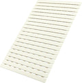 MBOSS Bath Tub Shower Mat Non Slip Bathtub Mats for Bathroom Shower Floor Mat Bath Mats for Shower Tub Anti Slip Shower Mat with Drain Hole and Large Suction Cups (Ivory White, 27.5 X 15.7 Inch)