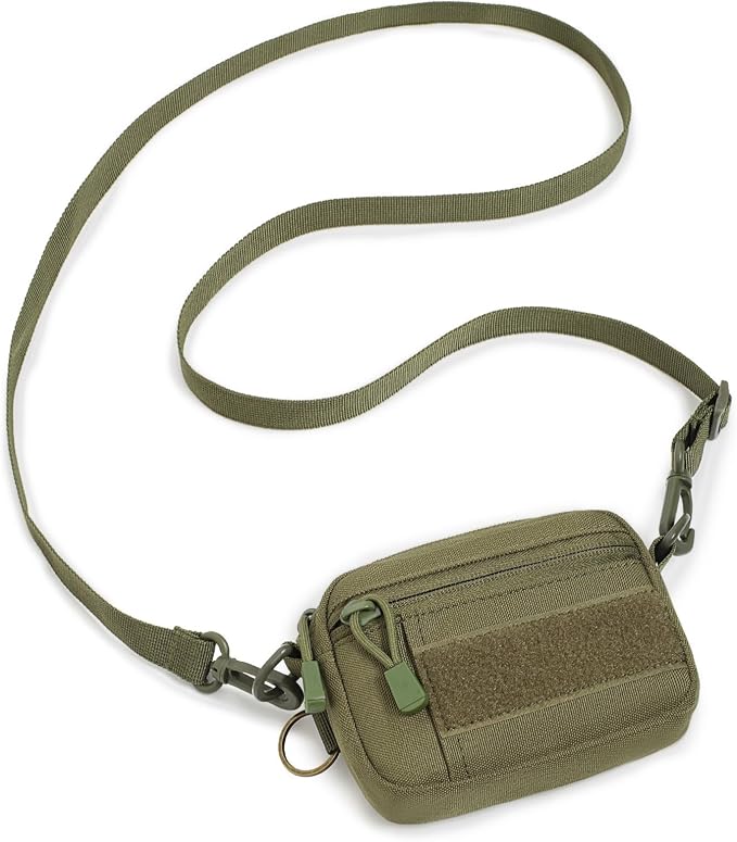 Tactical Belt Pouch Key Pouch Backpack Accessories Tactical Vest Attachments Small Molle Pouch EDC Wallet Travel Pill Container Portable