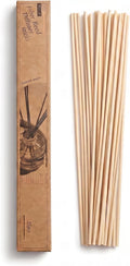 VFULIE 25PCS Reed Diffuser Sticks, 10 Inch Natural Rattan Wood Sticks Essential Oil Aroma Diffuser Sticks Refill Replacement for Aroma Fragrance
