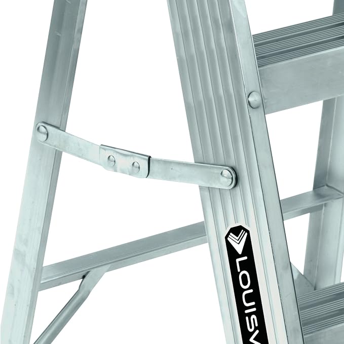 Louisville Ladder 2-Foot Aluminum Step Stool Industrial, 300-Pound Load Capacity, Type IA, AS3002