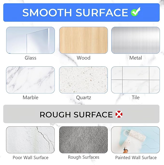 Shower Caddy Adhesive Replacement Hooks, Strong Waterproof Strips, No Drilling for Bathroom Shelves, Kitchen Racks, and Soap Holders (Transparent-14 Pack)