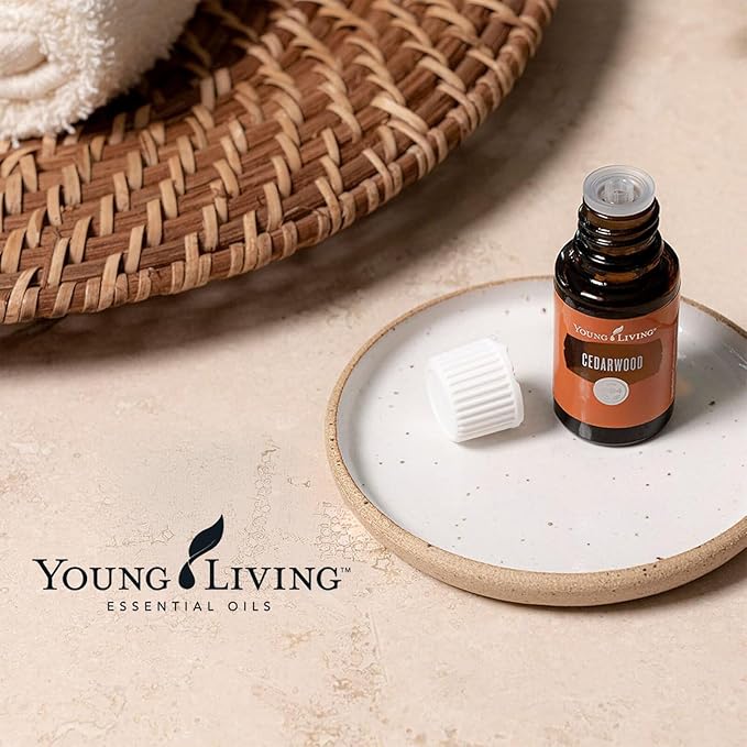 Young Living Cedarwood Essential Oil | 15 ml | Warm Woodsy Aroma for Diffusers, Massage & Aromatherapy | Atlas Cedarwood Oil | Seed to Seal Quality Botanical Oil
