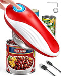 Rechargeable Can Opener Fits All Can Sizes with Extra Blade, Electric Can Openers for Kitchen Food Safe with Smooth Edge, Kitchen Gadgets Can Openers for Seniors, Arthritis and Chef