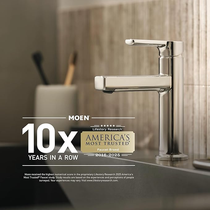 Moen Home Care Bathroom Safety 36 Inch Stainless Steel Handicap Grab Bar for Bathtub and Shower, Elderly Assistance Product with Concealed Screws, 8736 (Pack of 2)