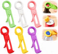 6-Pcs 3 in 1 Multi-Purpose Jar Key Lid Opener, Plastic Bottle Cap Opener, 5.83 Inch Manual Can Opener for Seniors & Arthritis