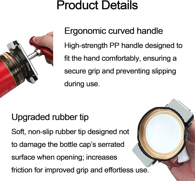 Adjustable Jar Opener for Weak Hands, Stainless Steel Lid Opener with Non-Slip Rubber Lining & Wooden Handle, Heavy Duty Bottle Opener for Seniors with Arthritis, Easy Twist Off Tight Lids