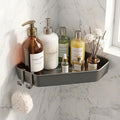 Shower Caddy Hanging,Never Rust Shower Organizer Hanging, Aluminum Shower Racks for Inside Shower with Hooks for Razor, Bathroom Organizers and Storage with Soap Holder, Grey