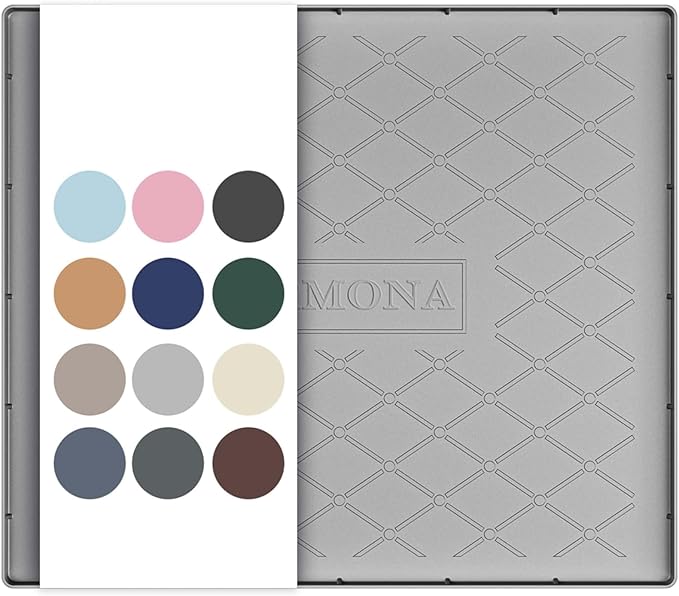 URMONA 22" x 22" Waterproof Silicone Mat in Multiple Sizes & Colors, Under Sink Mat for Kitchen & Bathroom, Pet Food Pad for Dogs & Cats, Kitchen Cabinet Liner, Multi-Purpose for Storage(Light Grey)