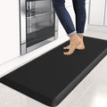 4/5 Inch Thick Kitchen Mats for Floor, StepRite Kitchen Rug for Standing Desk, Non-Slip, Thicker, Stain & Water Resistant, Comfort Anti Fatigue Floor Mat for Home, Kitchen, Office - Black,54 * 22''