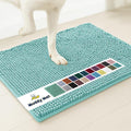 Muddy Mat® | Super Absorbent Door Mat Indoor, Microfiber Quick Dry Chenille Entryway Rug, Non-Slip Front Door Mat, Indoor Mats for Entryway, Machine Washable Pet Rug, Seafoam Green 16"x24"
