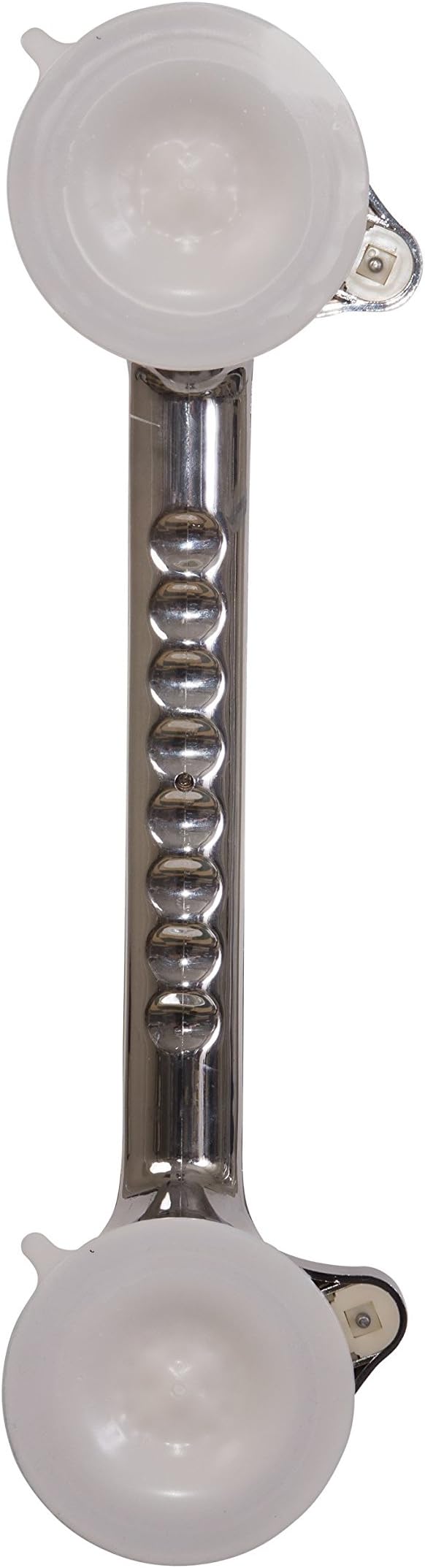 DMI Suction Grab Bars for Bathroom, Bathtub and Shower - Chrome 16 Inch (Pack of 2)