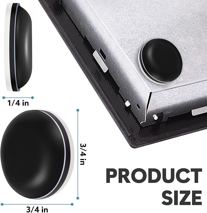 Appliance Sliders for Kitchen Black 24 PCS Self-Adhesive Small Kitchen Appliance Slider Hacks Easy to MovIing & Space Saving Must Have Gadgets Mixer Accessories for countertop