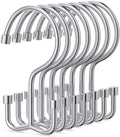 Goowin Shower Curtain Hooks, Shower Curtain Rings, Durable Rust Proof Shower Curtain Hangers, Shower Rings for Curtain, Double Glide Shower Hooks for Shower Curtain, Chrome, 12 Pack-Cylinders