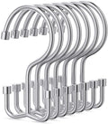 Goowin Shower Curtain Hooks, Shower Curtain Rings, Durable Rust Proof Shower Curtain Hangers, Shower Rings for Curtain, Double Glide Shower Hooks for Shower Curtain, Chrome, 24 Pack-Cylinders