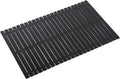 Bath Mat Bathroom Rugs Floor Wood Shower Bathtub Waterproof Non Slip Accessories 16x24 Inch Easy to Clean, Black, 1 pc