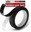 X-Protector Rubber Grip Tape - 1" x 12' Non-Abrasive Grip Roll - Heavy-Duty Non Slip Adhesive Strips - Black Waterproof Rubberized Grip Tape for Handles!