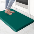 KitchenClouds Kitchen Mat Cushioned Anti Fatigue Rug 17.3"x28" Water Resistant, Non Slip, Standing and Comfort Desk/Floor Mats for House Sink Office (Dark Green)