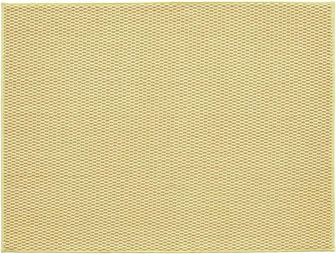 TYUU Large Bathroom Rugs Non Slip Washable Bath Rugs Super Absorbent Bathroom Rug Thin Quick Dry Low Pile Bath Mats, Yellow 36"x48"