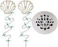 DrainWig Shower Drain Hair Catcher – Disposable Bathroom Hair Trap, Easy to Install in Shower Drain Cover, Helps Prevent Clogs – As Seen on Shark Tank - Bathroom Accessories - Shell (2-Pack)