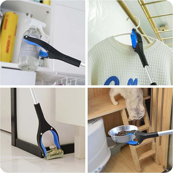 Premium Trash Picker Upper Grabber - Heavy Duty Trash Grabber for Seniors, 36" Grabber Tool, Ergonomic Pick Up Stick Grabber for Easy Use, Foldable Claw Grabber Pickup Tool