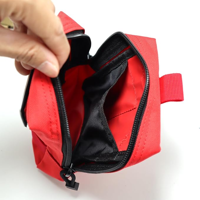 2 Pack Tactical Molle Pouches Small Molle Utility Pouch Small Tactical Accessory Bag Belt Pouches Vest Pouch Compact Water-Resistant EDC Pouch with Flag Patch