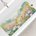 SHUCHING Colorful Flower Bath Mat for Tub Non Slip-40 X 16Inch, Bathtub Mat Anti Slip for Women, Extra Long Shower Mat for Bathroom Mold Free, Machine Washable