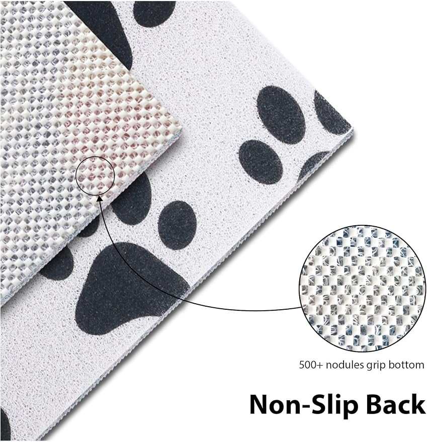 Square Shower Mat, Yonala 27 x 27 Inch Stylish Non Slip Shower Mats for Inside Shower with Central Drain Hole, Soft Trimmable PVC Loofah Anti Slip Shower Mat for Walk in Shower Stall, Quick Drying