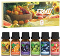Soulorigin Fruit Essential Oils Set, Fragrance Oil Set for Diffuser, Scent Diffuser Oil for Candle Making- Pineapple, Sweet Orange, Grape, Green Apple, Blueberry, Watermelon