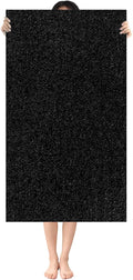 Shower Mat Non Slip: 59 x 34.5 Inch Extra Large Shower Mats for Inside Shower with Drain Hole - Soft PVC Loofah Anti Slip Shower Stall Mat for Walk-in Shower and Bathroom, Quick Drying