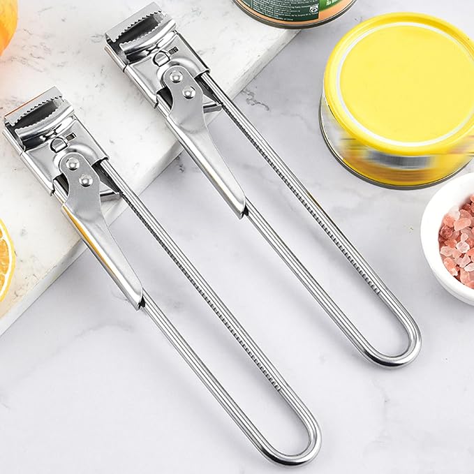 2-Pack Rotating Jar Opener - Adjustable Non-Slip Handheld Can Opener, Bottle Cap Lifter & Jar Lid Remover Tool for Seniors, Weak Hands - Ergonomic Kitchen Gadget for Tight Lids, Pickles, Mason Jars