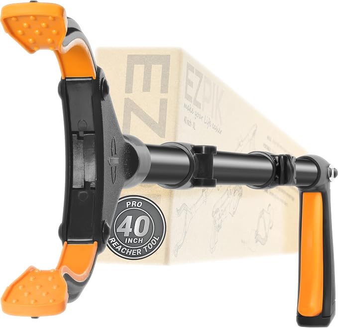 EZPIK Pro 40" Extended Grabber Reacher Tool for Elderly, Trash Hand Grabber Pickup Sticks for Seniors, Foldable Gripper Claw Pickup Tool, Hand Extension Magnetic Folding Tongs