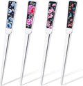 Chuangdi 4 Pieces Letter Opener Knife Fancy Stainless Steel Envelope Openers Slitter Lightweight Mail Opener Tool for Women Men Graduation Gift Office Home School Supplies(Elegant Style)