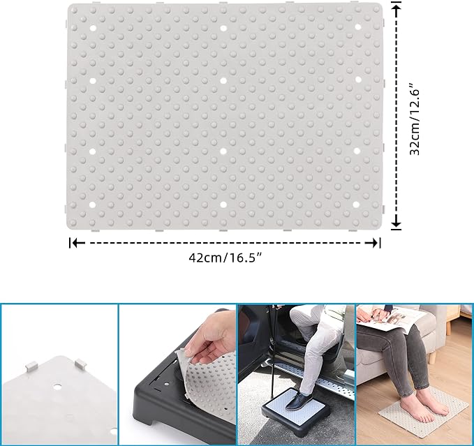 Wefaner Platform Safety Step - Non-Slip Indoor and Outdoor Large Size Mobility Stool, Portable Riser, Anti-Fall Safety Platform for The Elderly, High Rise Stairs