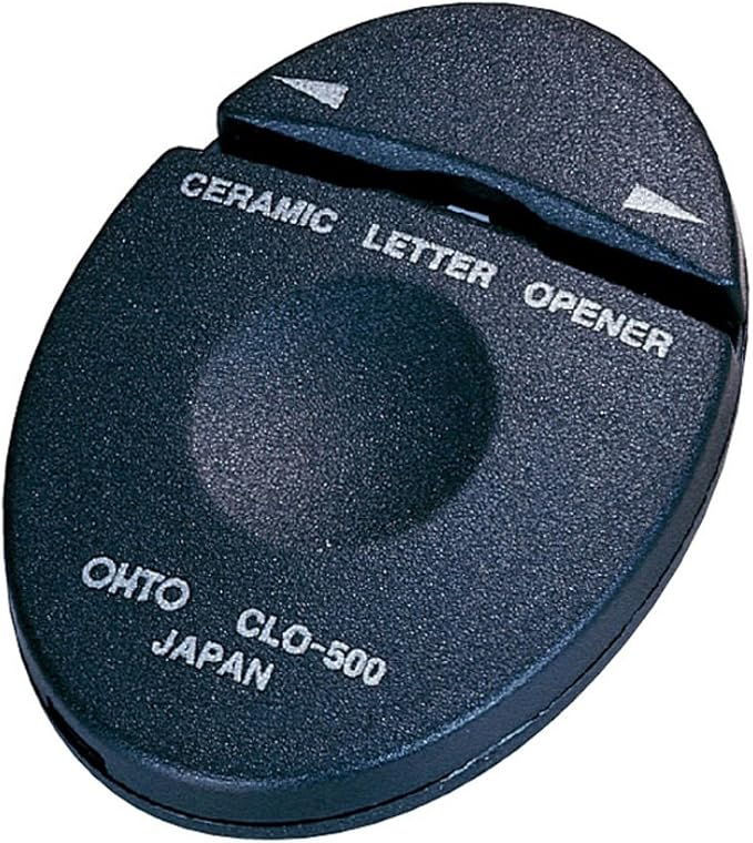 Auto Letter Opener Ceramic Letter Opener Black CLO-500 Black