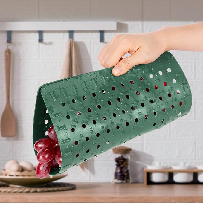 WILLKOMMEN Kitchen Sink Mat, 12" x 10" Dish Drying Mat, Sink Protector Mats for Bottom of Kitchen Sink, Fast Draining Sink Mats Grid, 2 Pack Dark Green