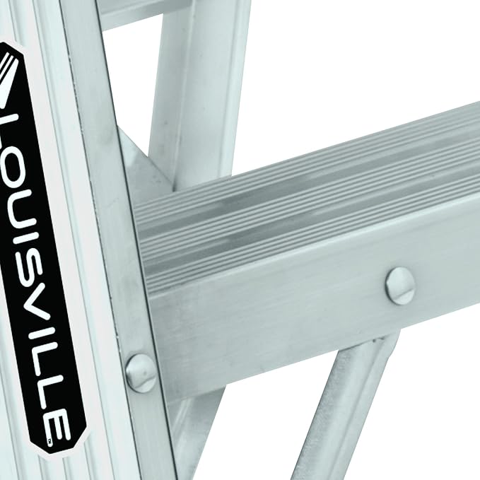 Louisville Ladder 2-Foot Aluminum Step Stool Industrial, 300-Pound Load Capacity, Type IA, AS3002