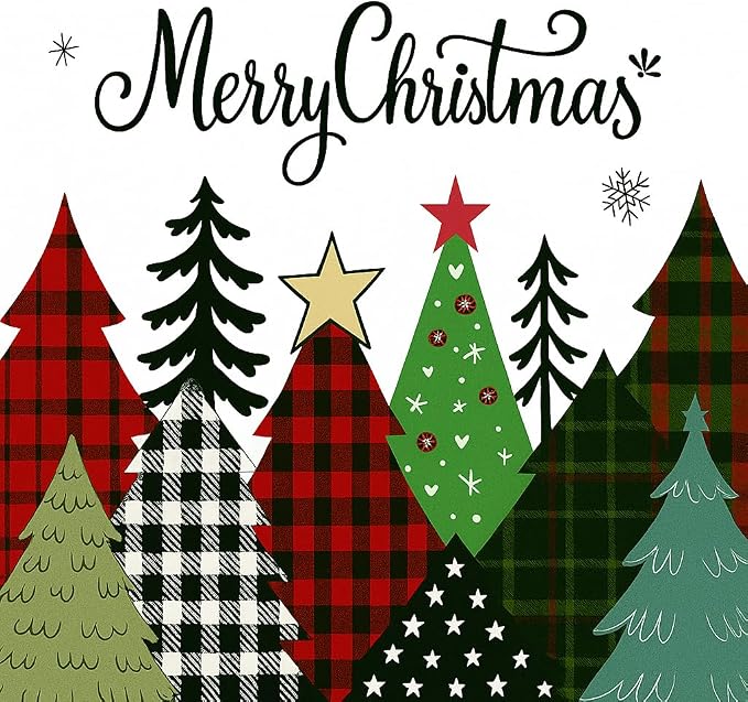 Clara Clark Bathroom Set - Christmas Bathroom Sets with Shower Curtain and Rugs, Xmas Bathroom Accessories Set, 22PC Christmas Shower Curtain Set with Liner, Soap Dispenser, Toilet Brush, & Trash Can