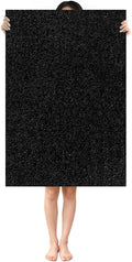 Shower Mat Non Slip: 35.4 x 23.6 Inch Extra Large Shower Mats for Inside Shower with Drain Hole - Soft PVC Loofah Anti Slip Shower Stall Mat for Walk-in Shower and Bathroom, Quick Drying
