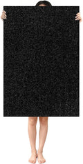 Shower Mat Non Slip: 39.4 x 27.5 Inch Extra Large Shower Mats for Inside Shower with Drain Hole - Soft PVC Loofah Anti Slip Shower Stall Mat for Walk-in Shower and Bathroom, Quick Drying