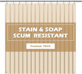 EHZNZIE Beige Shower Curtain Liner 72x72, PEVA Waterproof Bath Curtain, No Chemical Smell, 3 Weighted Magnets, Durable with Rustproof Metal Grommets