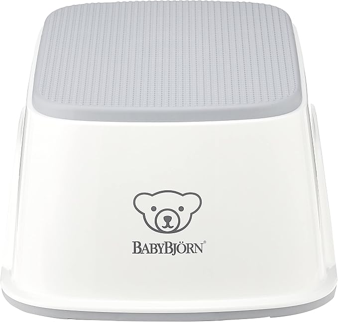 BabyBjörn Step Stool, White/Gray (Pack of 2)
