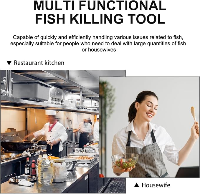 Fish Scales Scraping Tool,Multifunction Stainless Steel Fish Scale Knife Fish Cleaning Kit,3 In 1 Fish Maw Knife,Household Kitchen Fish Scale Tool (1 Pcs) Comes with hooks