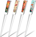 Chuangdi 4 Pieces Letter Opener Knife Fancy Stainless Steel Envelope Openers Slitter Lightweight Mail Opener Tool for Women Men Graduation Gift Office Home School Supplies(Flamingo Style)