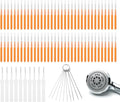 90 Pcs Shower Head Cleaner Tool Set, Small Hole Nozzle Cleaning Brushes & Stainless Steel Cleaning Needles, Multi Size Picks with Caps for Bathroom and Household Gaps