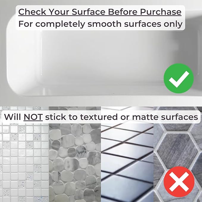Beige Non Slip Shower Mat and Bathtub Mat TPE Strong Suction Cups Aesthetic Bath Mat for Inside Shower with Soft Texture, Quick-Dry Drain Holes, Spa-Inspired Design 30x17” (75x43 cm)