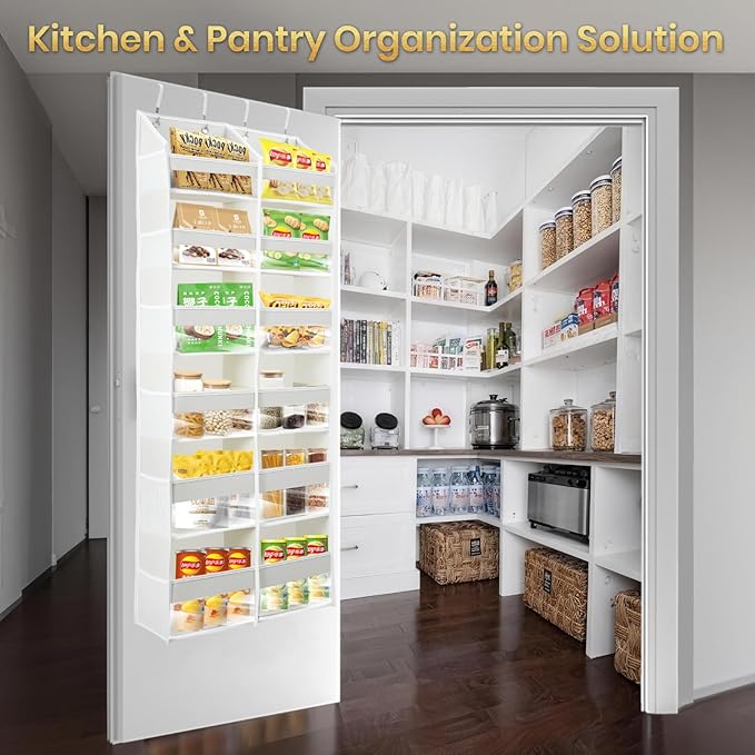 HOMELUX THEORY UPGRADED 6 Tiers Over The Door Organizer Hanging - 100D EXTRA THICK & 50lbs HUGE CAPACITY, 12 Side Mesh Pockets Over The Door Shoe Organizer, Hanging Closet Organizer (Dark Gray, XL)