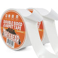 TAPEBEAR Double Sided Carpet Tape 2Inch x 20Yards x 2Rolls, Heavy Duty Rug Tape Residue-Free Carpet Gripper for Area Rugs, Wood, Floor, Multipurpose Gripper Non Slip Tape, White