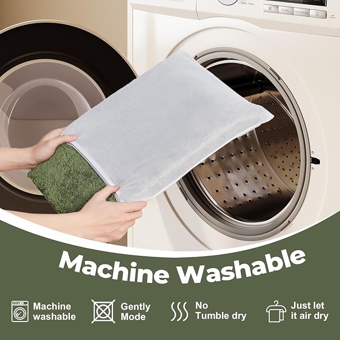 TYUU Toilet Rug, Ultra Soft Toilet Rugs U Shaped Machine Washable Non Slip Absorbent Quick Dry Toilet Mat with Rubber Backing, Sage Green 20" x 24" U Shape